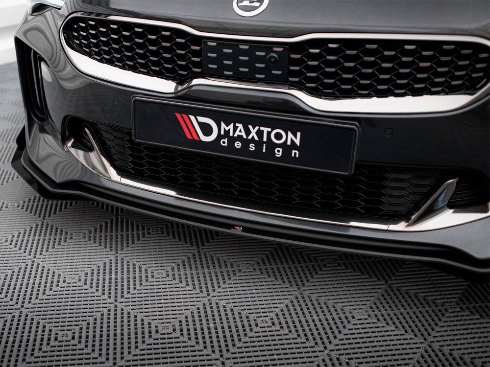 Street PRO Front Splitter + Flaps compatible with Kia Stinger GT / GT-Line / Standard Mk1