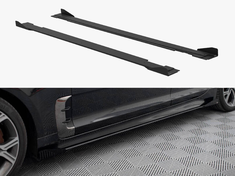 Street PRO Side Skirts Diffusers + Flaps compatible with Kia Stinger GT / GT-Line / Standard Mk1