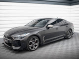 Street PRO Side Skirts Diffusers + Flaps compatible with Kia Stinger GT / GT-Line / Standard Mk1