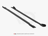 Street PRO Side Skirts Diffusers + Flaps compatible with Kia Stinger GT / GT-Line / Standard Mk1