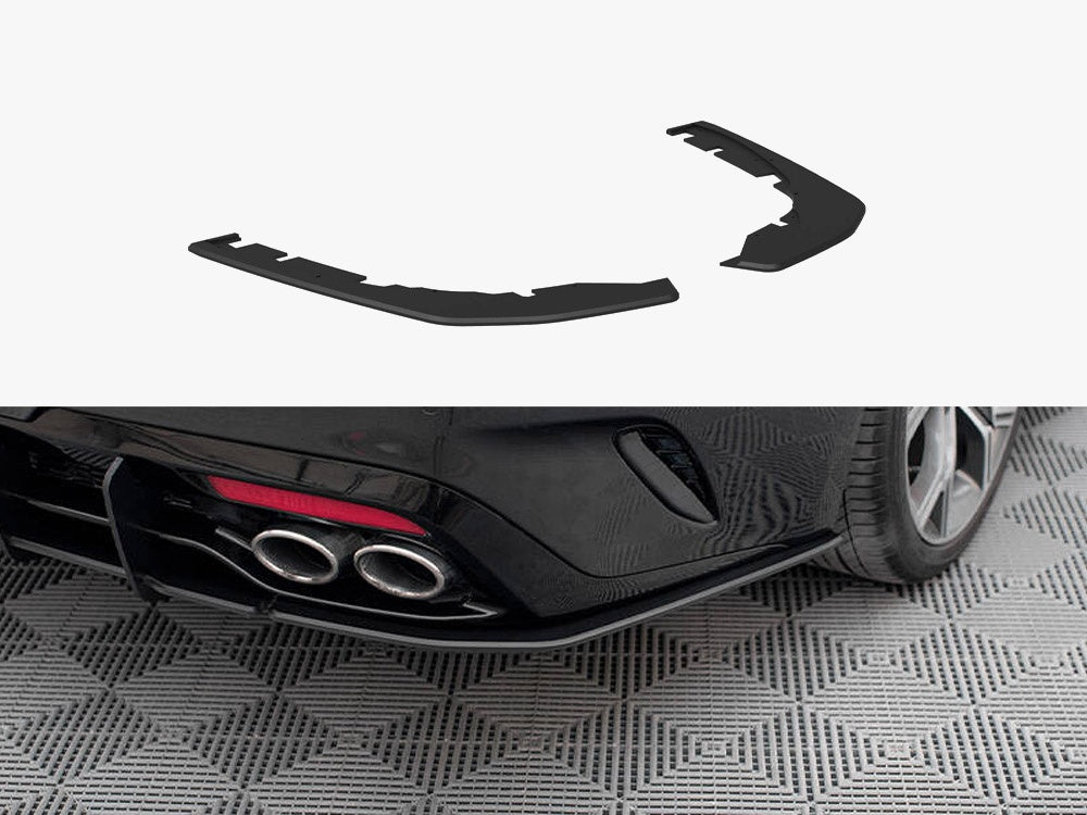 Street Pro Rear Side Splitters compatible with Kia Stinger GT / GT-Line Mk1