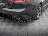 Street Pro Rear Side Splitters compatible with Kia Stinger GT / GT-Line Mk1