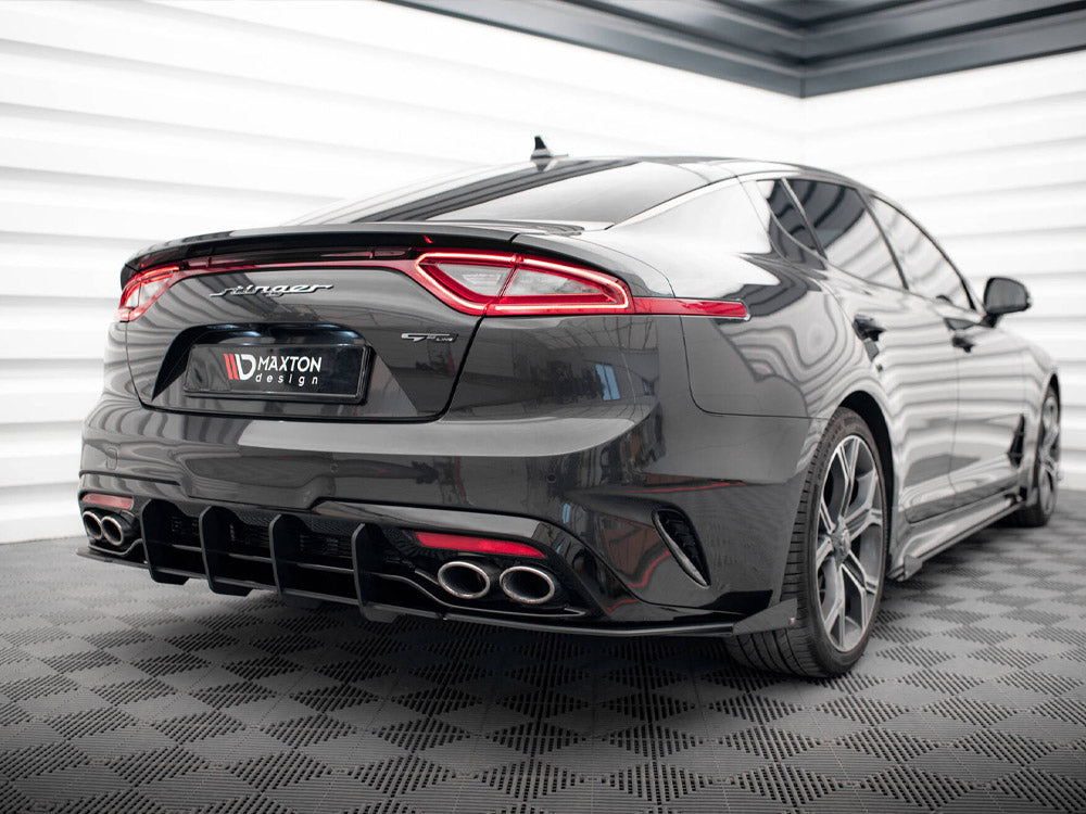 Street Pro Rear Side Splitters + Flaps compatible with Kia Stinger GT / GT-Line Mk1