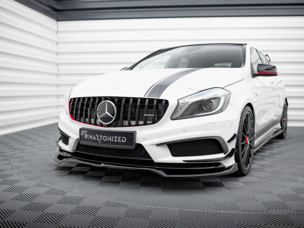 Front Splitter V.4 compatible with Mercedes-Benz A45 AMG W176