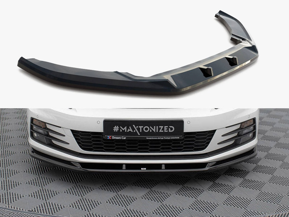 Front Splitter V.1 compatible with Volkswagen Scirocco Mk3 Facelift