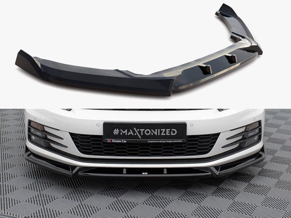 Front Splitter V.2 compatible with Volkswagen Scirocco Mk3 Facelift