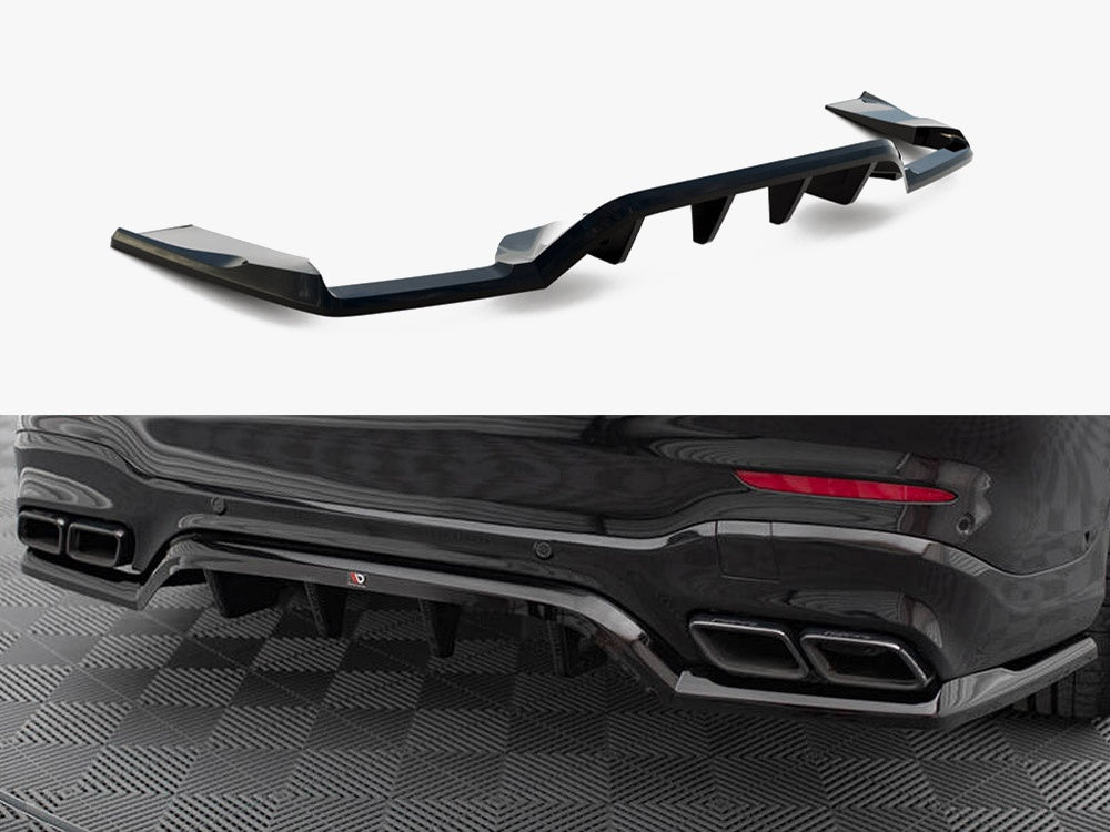 Rear Splitter (Vertical Bars) V.1 compatible with Mercedes-AMG GLC 63 SUV X253