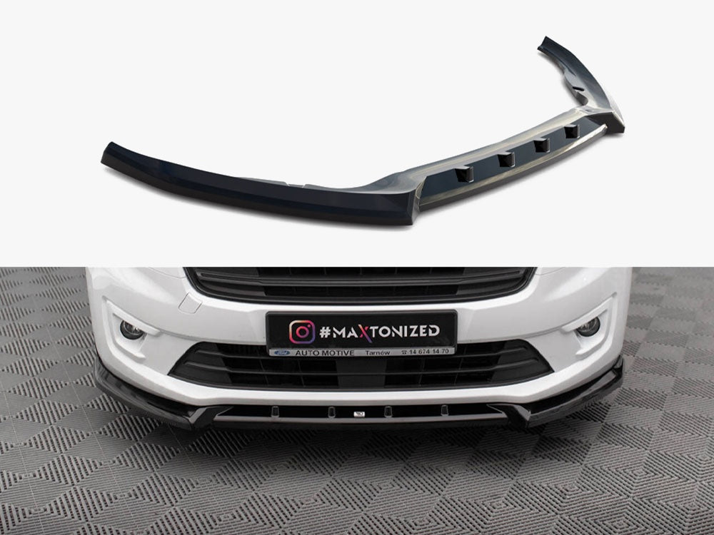 Front Splitter V.2 compatible with Ford Transit Connect Mk2 Facelift