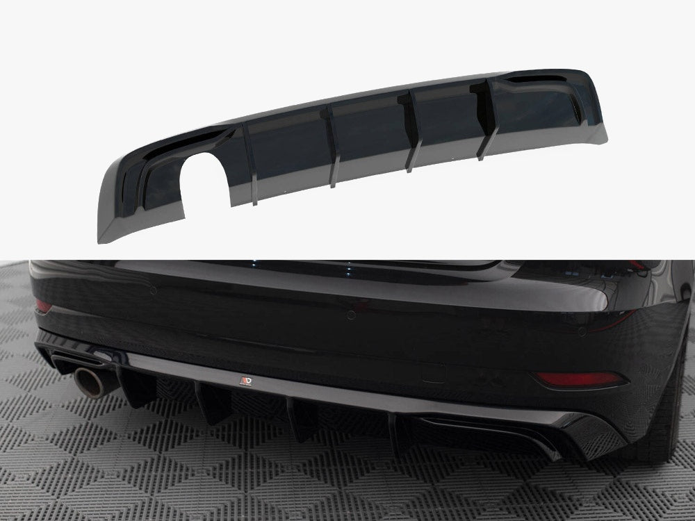 Rear Valance Audi A3 Sportback 8V Facelift (Version with one exhaust tip on single Side)