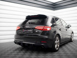 Rear Valance Audi A3 Sportback 8V Facelift (Version with one exhaust tip on single Side)