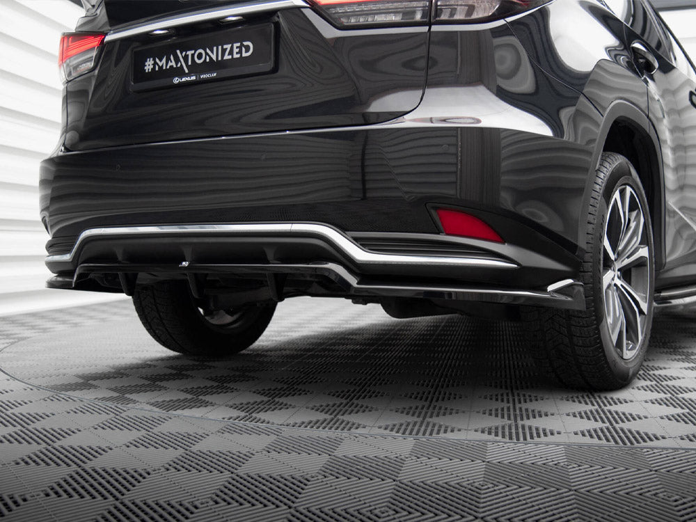 Central Rear Splitter (Vertical Bars) compatible with Lexus RX Mk4 Facelift