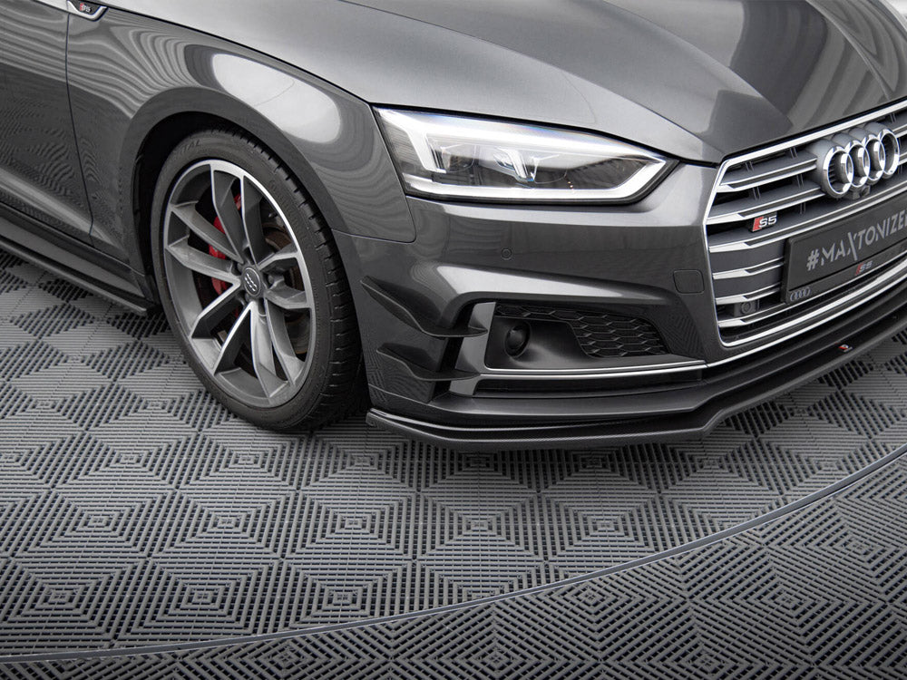 Front Bumper Wings (Canards) compatible with Audi S5 / A5 S Line Coupe / Sportback F5