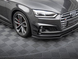Front Bumper Wings (Canards) compatible with Audi S5 / A5 S Line Coupe / Sportback F5