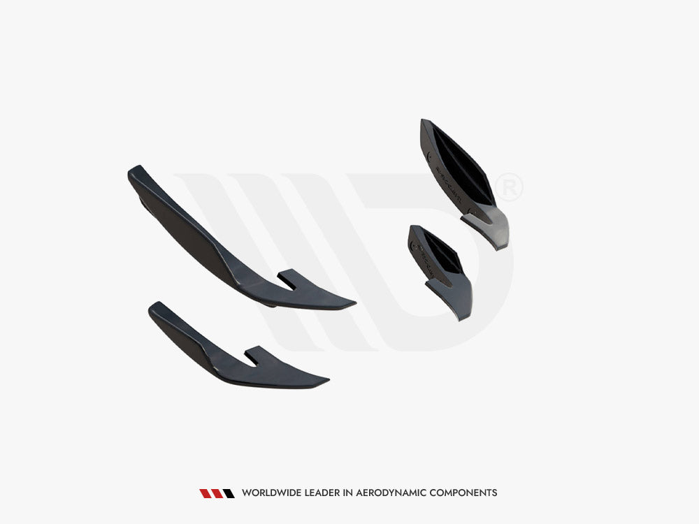Front Bumper Wings (Canards) compatible with Audi S5 / A5 S Line Coupe / Sportback F5