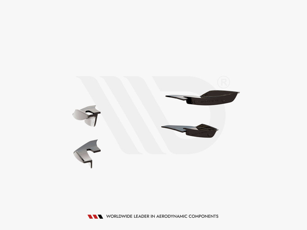 Front Bumper Wings (Canards) compatible with Audi S5 / A5 S Line Coupe / Sportback F5