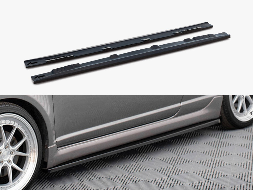 Side Skirts Diffusers compatible with Toyota Yaris T-Sport Mk1 Facelift