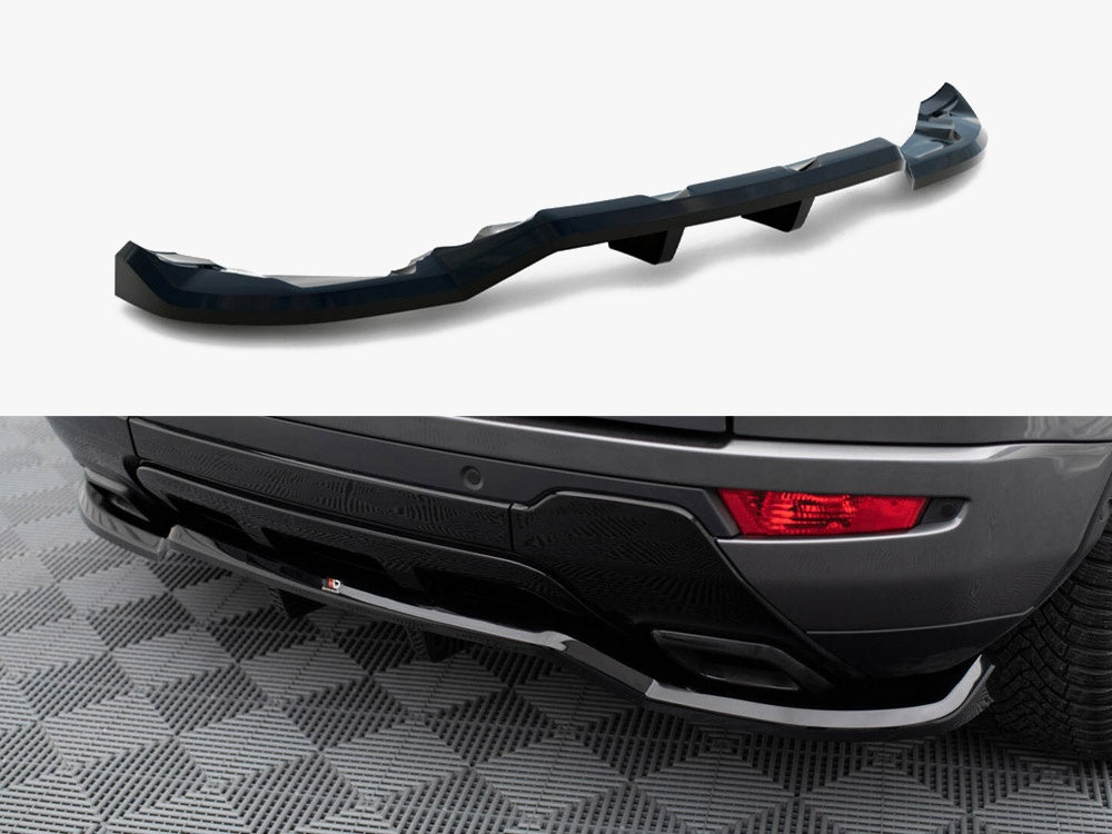 Rear Splitter (Vertical Bars) compatible with Land Rover Range Rover Evoque HSE Dynamic Mk1 Facelift