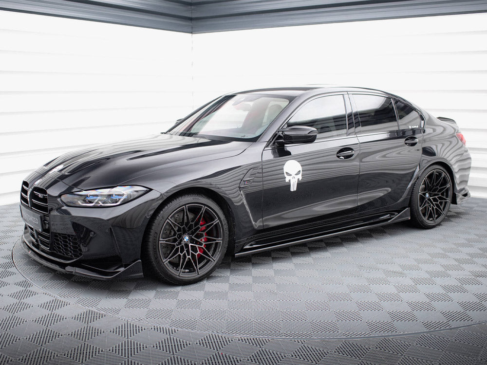 Side Skirts Diffusers V.3 CSL Look compatible with BMW M3 Sedan / Touring G80 / G81