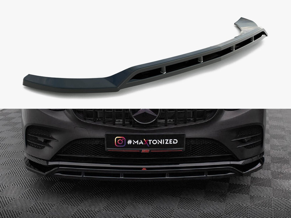Front Splitter compatible with Mercedes-Benz GLC Coupe AMG Line / 43 AMG C253