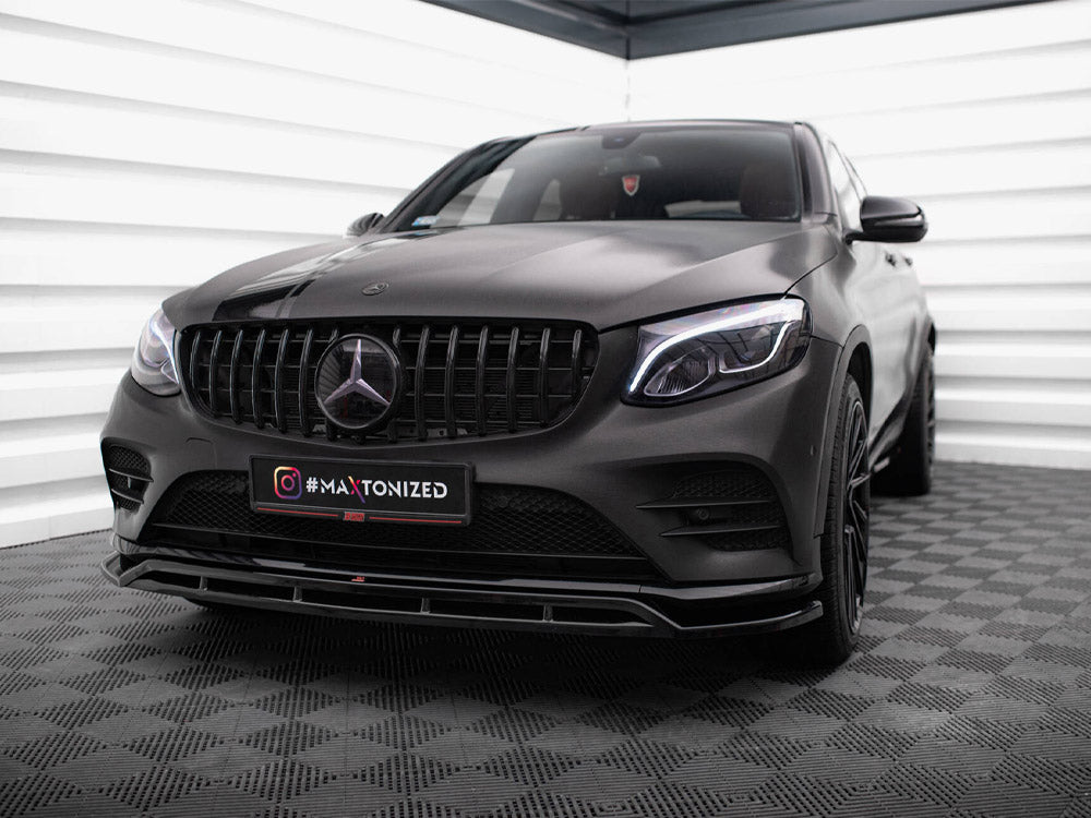 Front Splitter compatible with Mercedes-Benz GLC Coupe AMG Line / 43 AMG C253