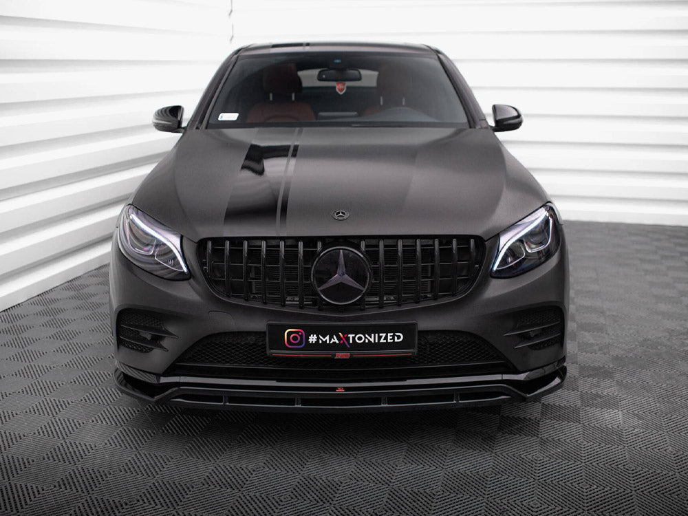 Front Splitter compatible with Mercedes-Benz GLC Coupe AMG Line / 43 AMG C253