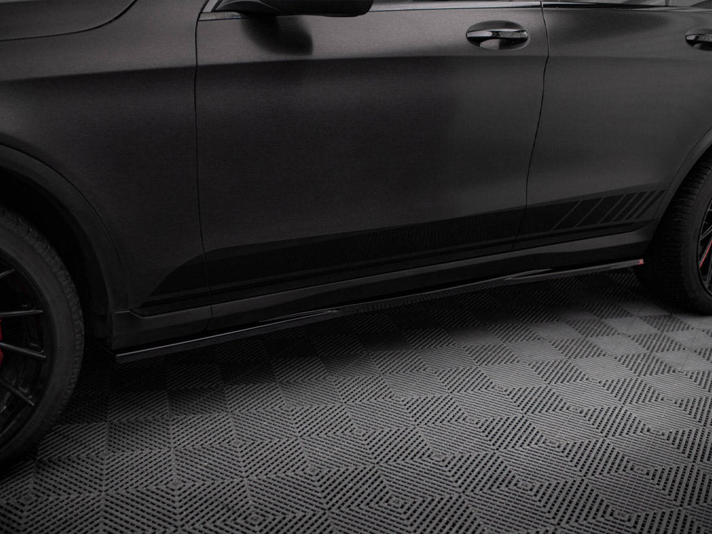 Side Skirts Diffusers V.2 compatible with Mercedes-Benz GLC Coupe AMG Line C253