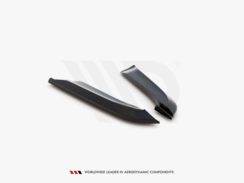 Rear Side Splitters V.2 compatible with Audi RS 4 Sedan B7 - Carbon Look