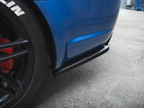 Rear Side Splitters V.2 compatible with Audi RS 4 Sedan B7 - Carbon Look