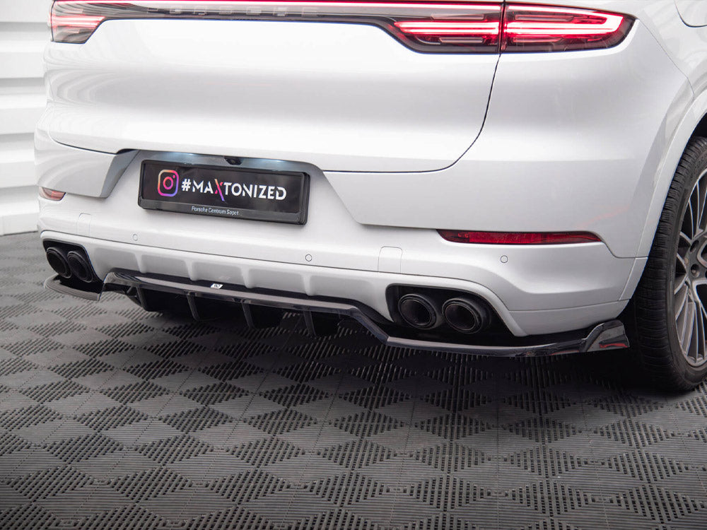 Rear Splitter (Vertical Bars) compatible with Porsche Cayenne Coupe / SUV Mk3