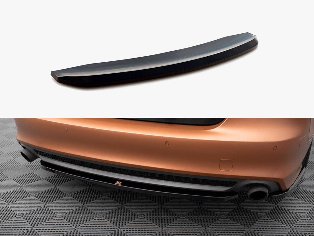 Central Rear Splitter compatible with Audi A7 S Line C7