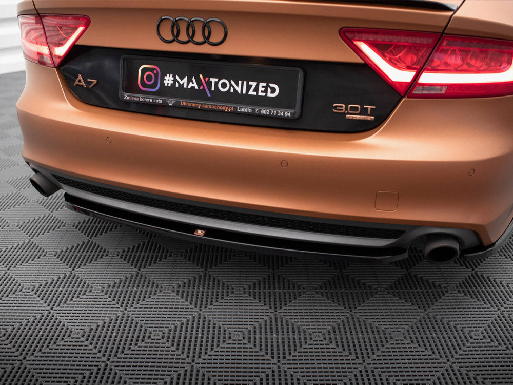 Central Rear Splitter compatible with Audi A7 S Line C7