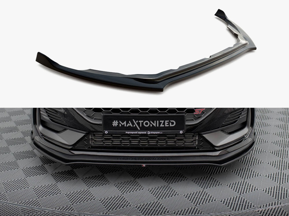Front Splitter V.1 compatible with Ford Fiesta ST / ST-Line Mk8 Facelift
