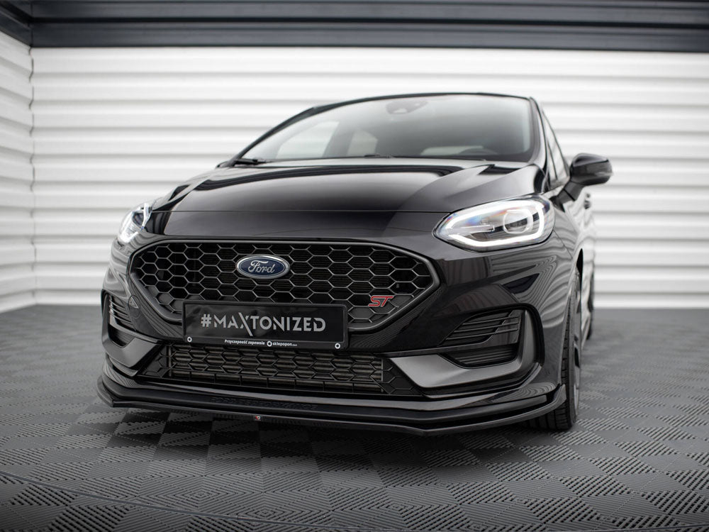 Front Splitter V.1 compatible with Ford Fiesta ST / ST-Line Mk8 Facelift