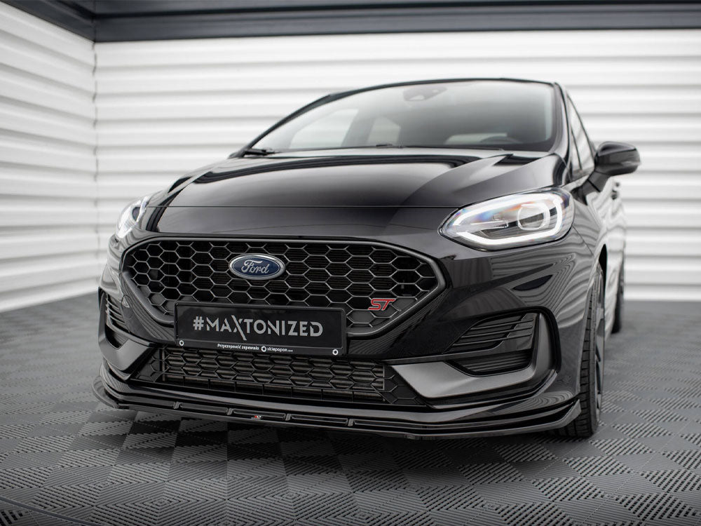 Front Splitter V.2 compatible with Ford Fiesta ST / ST-Line Mk8 Facelift