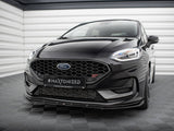 Front Splitter V.2 compatible with Ford Fiesta ST / ST-Line Mk8 Facelift