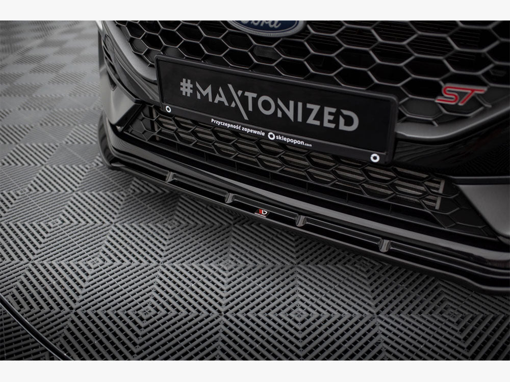 Front Splitter V.2 compatible with Ford Fiesta ST / ST-Line Mk8 Facelift