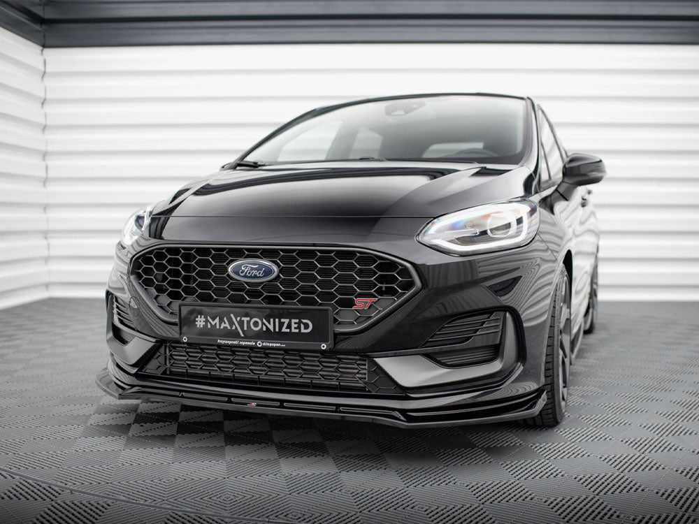 Front Splitter V.4 compatible with Ford Fiesta ST / ST-Line Mk8 Facelift