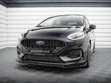 Front Splitter V.4 compatible with Ford Fiesta ST / ST-Line Mk8 Facelift