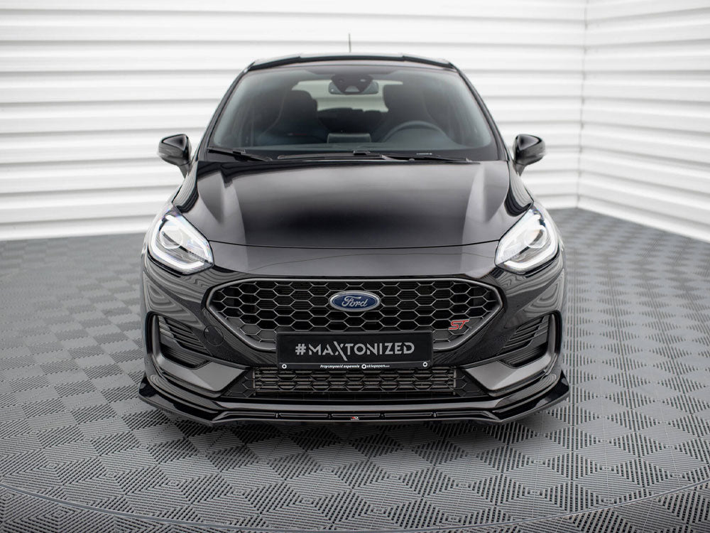 Front Splitter V.4 compatible with Ford Fiesta ST / ST-Line Mk8 Facelift
