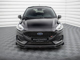 Front Splitter V.4 compatible with Ford Fiesta ST / ST-Line Mk8 Facelift
