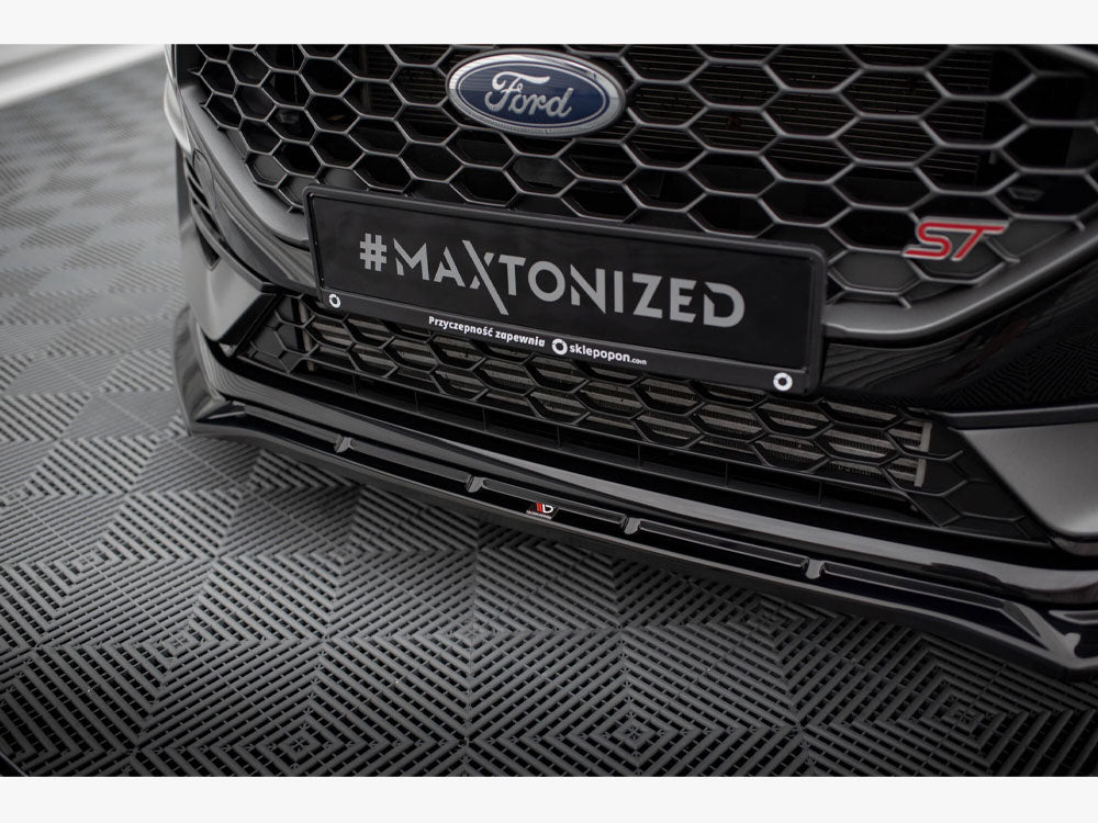 Front Splitter V.4 compatible with Ford Fiesta ST / ST-Line Mk8 Facelift