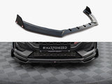 Front Splitter V.4 + Flaps compatible with Ford Fiesta ST / ST-Line Mk8 Facelift