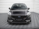Front Splitter V.4 + Flaps compatible with Ford Fiesta ST / ST-Line Mk8 Facelift