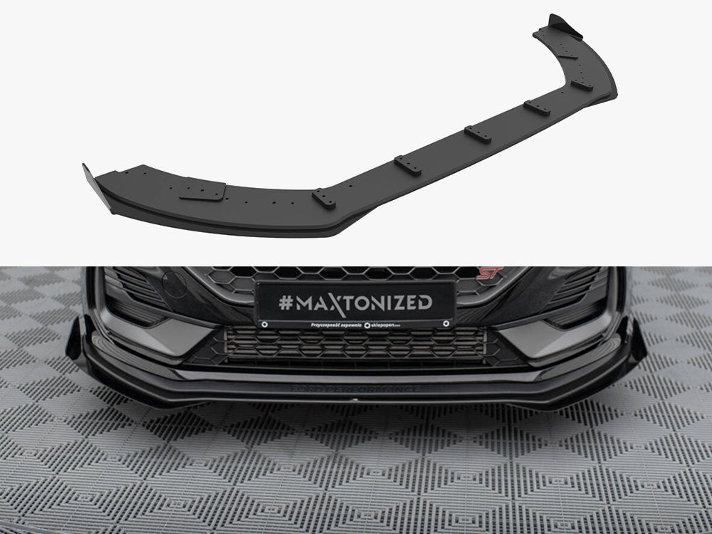 Street PRO Front Splitter + Flaps compatible with Ford Fiesta ST Mk8 Facelift