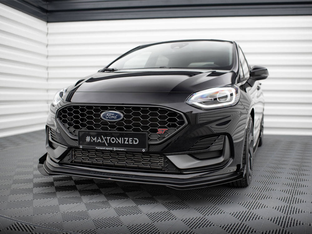 Street PRO Front Splitter + Flaps compatible with Ford Fiesta ST Mk8 Facelift