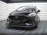 Street PRO Front Splitter + Flaps compatible with Ford Fiesta ST Mk8 Facelift