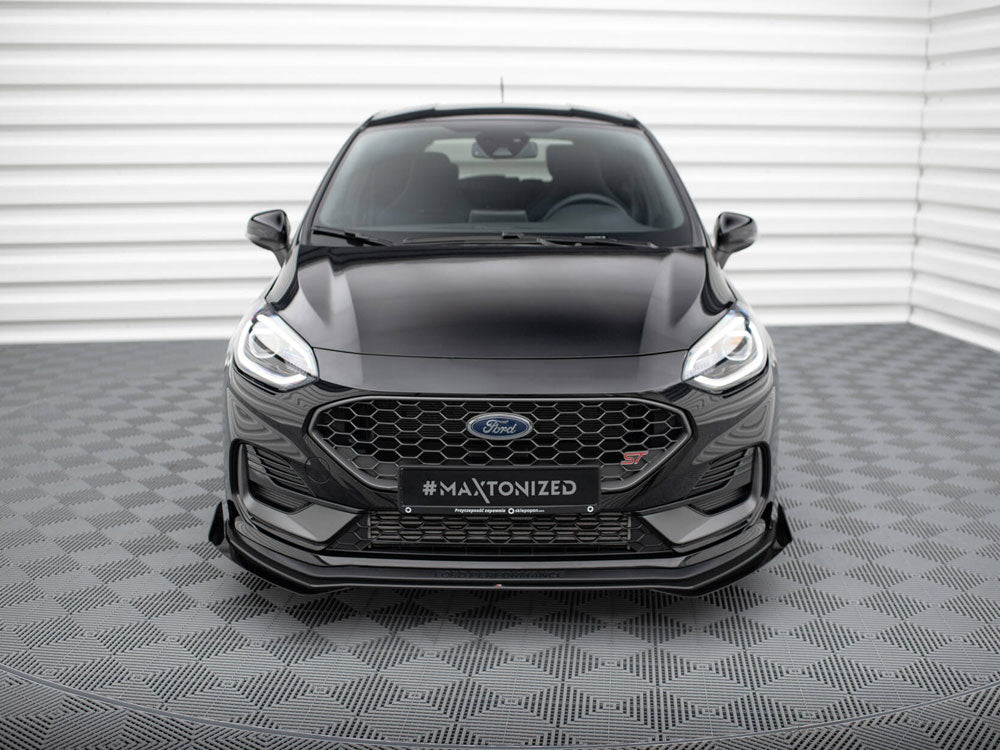 Street PRO Front Splitter + Flaps compatible with Ford Fiesta ST Mk8 Facelift