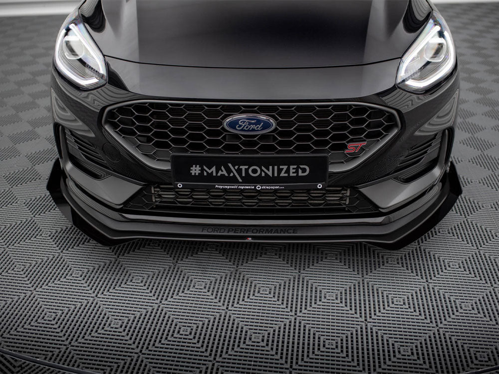 Street PRO Front Splitter + Flaps compatible with Ford Fiesta ST Mk8 Facelift