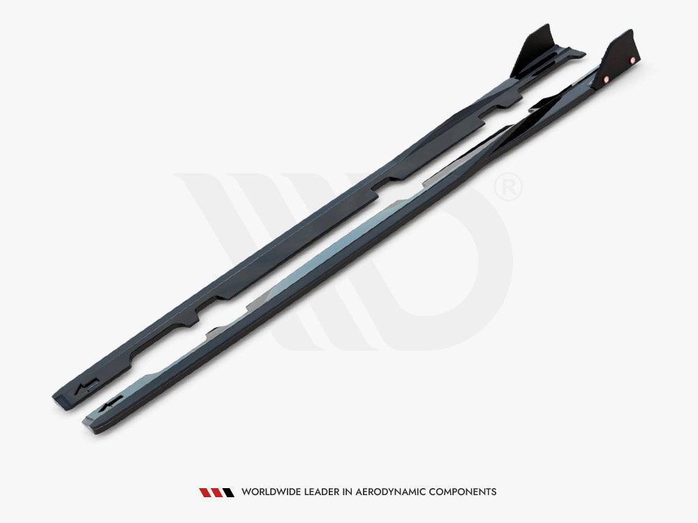 Side Skirts Diffusers V.2 + Flaps compatible with Ford Fiesta ST / ST-Line Mk8