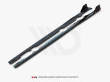 Side Skirts Diffusers V.2 + Flaps compatible with Ford Fiesta ST / ST-Line Mk8